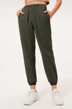 GA-SALE SUEDED TRACK JOGGER | INK001 Leggings & Pants