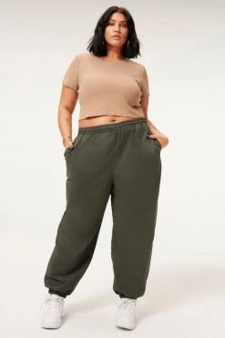 GA-SALE SUEDED TRACK JOGGER | INK001 Leggings & Pants