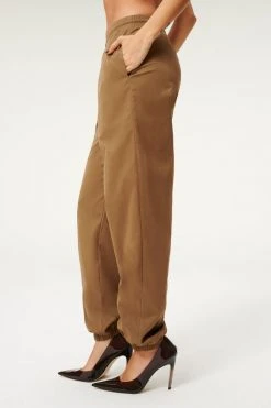 GA-SALE SUEDED TRACK JOGGER | SEPIA001 Leggings & Pants