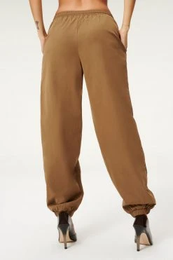 GA-SALE SUEDED TRACK JOGGER | SEPIA001 Leggings & Pants
