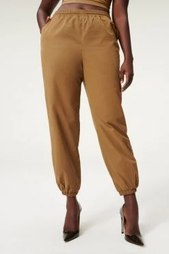 GA-SALE SUEDED TRACK JOGGER | SEPIA001 Leggings & Pants