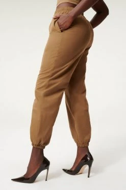 GA-SALE SUEDED TRACK JOGGER | SEPIA001 Leggings & Pants