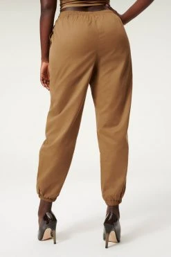 GA-SALE SUEDED TRACK JOGGER | SEPIA001 Leggings & Pants