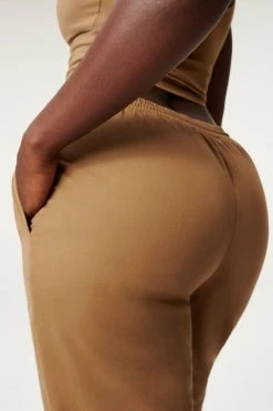 GA-SALE SUEDED TRACK JOGGER | SEPIA001 Leggings & Pants