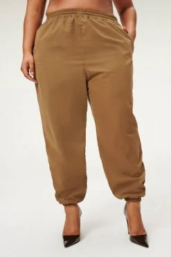 GA-SALE SUEDED TRACK JOGGER | SEPIA001 Leggings & Pants