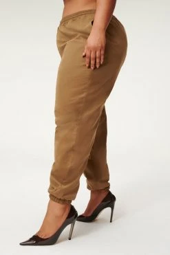 GA-SALE SUEDED TRACK JOGGER | SEPIA001 Leggings & Pants