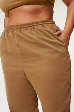 GA-SALE SUEDED TRACK JOGGER | SEPIA001 Leggings & Pants