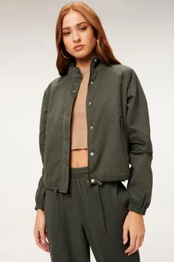 GA-SALE SUEDED TRACK JACKET | INK001 Jackets