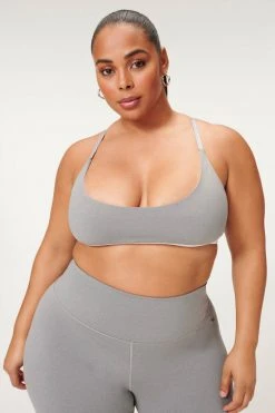 GA-SALE ICON SCOOP RACER BRA | HEATHER GREY001