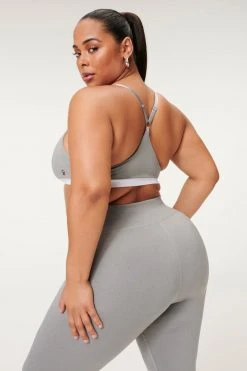 GA-SALE ICON SCOOP RACER BRA | HEATHER GREY001