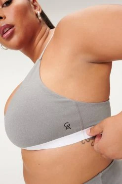 GA-SALE ICON SCOOP RACER BRA | HEATHER GREY001