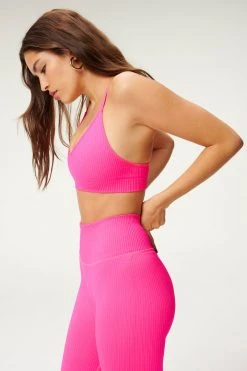 Cheap โค๏ธ GOOD AMERICAN SEAMLESS CHUNKY RIB BRA | HOT PINK002 ๐ 24 GOOD AMERICAN SEAMLESS CHUNKY RIB BRA | HOT PINK002