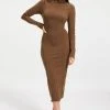 GA-SALE KNIT MIDI DRESS | FOG001