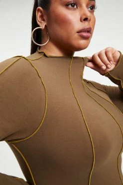 GA-SALE KNIT MIDI DRESS | FOG001