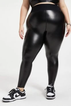 GA-SALE Leggings & Pants RUBBERIZED ICON LEGGING | BLACK001