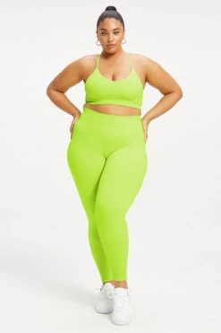 GA-SALE Neon Collection SEAMLESS CHUNKy RIB LEGGING | ELECTRIC LIME002