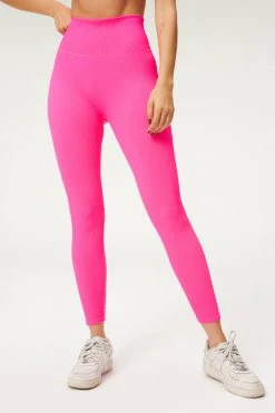 Brand new 🤩 GOOD AMERICAN Neon Collection SEAMLESS CHUNKy RIB LEGGING | HOT PINK002 ❤️ 24 GOOD AMERICAN Neon Collection SEAMLESS CHUNKy RIB LEGGING | HOT PINK002