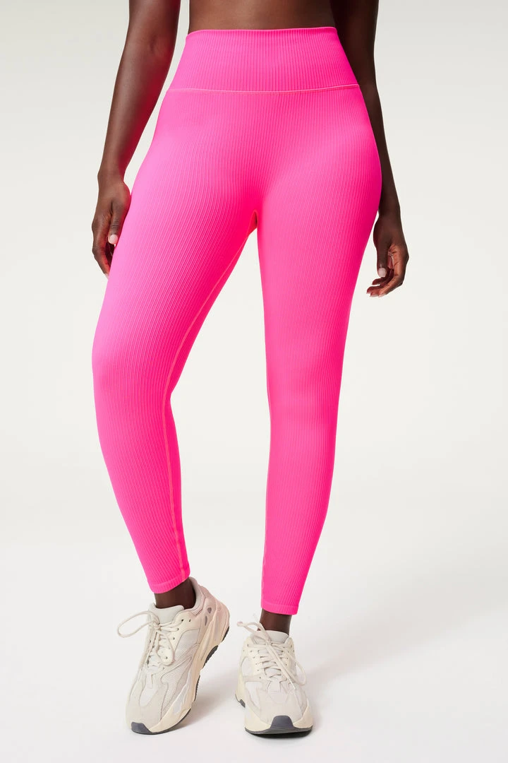Brand new 🤩 GOOD AMERICAN Neon Collection SEAMLESS CHUNKy RIB LEGGING | HOT PINK002 ❤️ 3 GOOD AMERICAN Neon Collection SEAMLESS CHUNKy RIB LEGGING | HOT PINK002