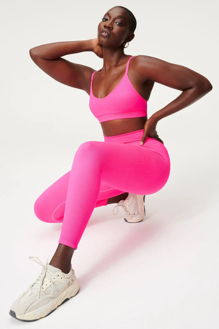 Brand new 🤩 GOOD AMERICAN Neon Collection SEAMLESS CHUNKy RIB LEGGING | HOT PINK002 ❤️ 1 GOOD AMERICAN Neon Collection SEAMLESS CHUNKy RIB LEGGING | HOT PINK002