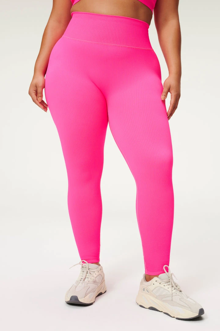 Brand new 🤩 GOOD AMERICAN Neon Collection SEAMLESS CHUNKy RIB LEGGING | HOT PINK002 ❤️ 13 GOOD AMERICAN Neon Collection SEAMLESS CHUNKy RIB LEGGING | HOT PINK002