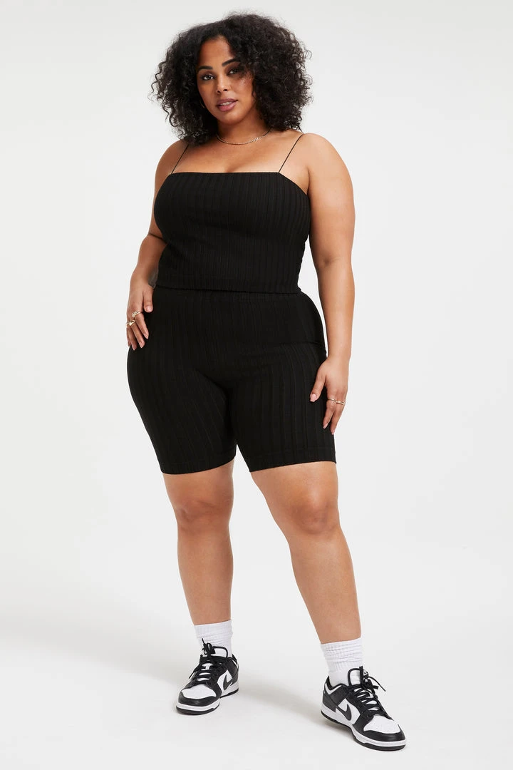 Buy ๐งจ GOOD AMERICAN Good '90s '90S RIBBED BIKER SHORT | BLACK001 ๐ 8 GOOD AMERICAN Good '90s '90S RIBBED BIKER SHORT | BLACK001