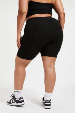 Buy ๐งจ GOOD AMERICAN Good '90s '90S RIBBED BIKER SHORT | BLACK001 ๐ 23 GOOD AMERICAN Good '90s '90S RIBBED BIKER SHORT | BLACK001