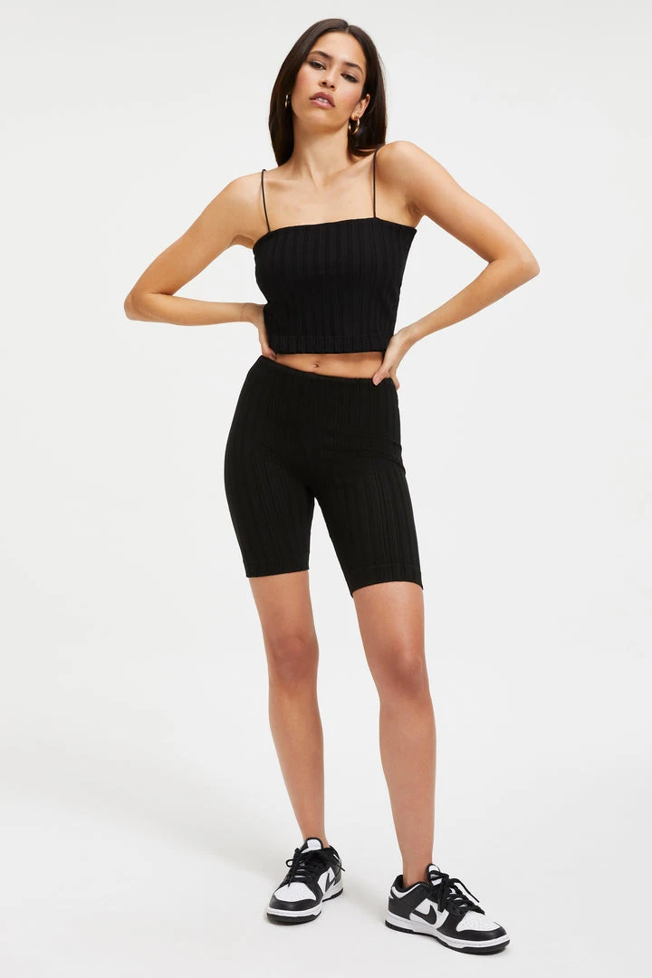 Buy ๐งจ GOOD AMERICAN Good '90s '90S RIBBED BIKER SHORT | BLACK001 ๐ 1 GOOD AMERICAN Good '90s '90S RIBBED BIKER SHORT | BLACK001