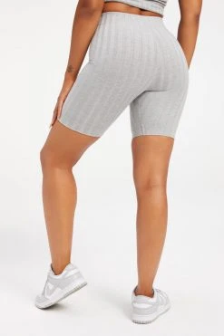 Best Sale ๐ GOOD AMERICAN Good '90s '90S RIBBED BIKER SHORT | HEATHER GREY001 ๐ 32 GOOD AMERICAN Good '90s '90S RIBBED BIKER SHORT | HEATHER GREY001