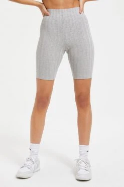 Best Sale ๐ GOOD AMERICAN Good '90s '90S RIBBED BIKER SHORT | HEATHER GREY001 ๐ 25 GOOD AMERICAN Good '90s '90S RIBBED BIKER SHORT | HEATHER GREY001