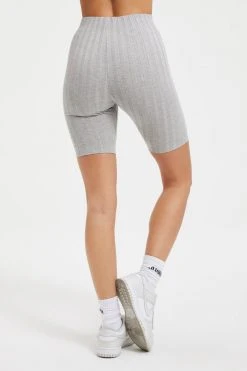 Best Sale ๐ GOOD AMERICAN Good '90s '90S RIBBED BIKER SHORT | HEATHER GREY001 ๐ 27 GOOD AMERICAN Good '90s '90S RIBBED BIKER SHORT | HEATHER GREY001