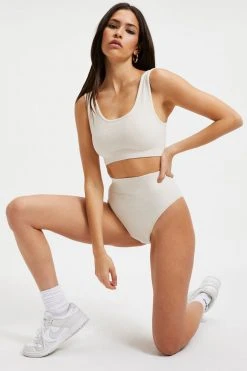 Top 10 โจ GOOD AMERICAN TERRY SCOOP BRALETTE | BONE001 ๐งจ 17 GOOD AMERICAN TERRY SCOOP BRALETTE | BONE001