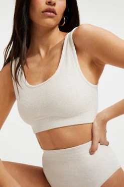 Top 10 โจ GOOD AMERICAN TERRY SCOOP BRALETTE | BONE001 ๐งจ 19 GOOD AMERICAN TERRY SCOOP BRALETTE | BONE001