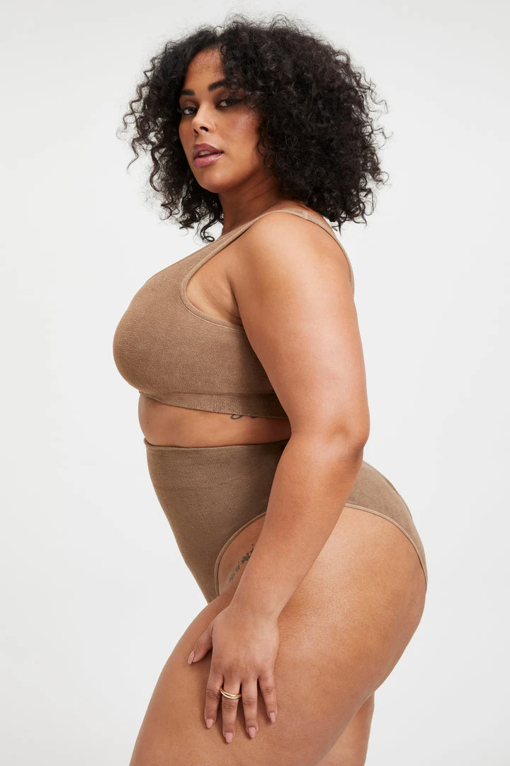 Brand new 🥰 GOOD AMERICAN TERRY SCOOP BRALETTE | PUTTY001 ❤️ 14 GOOD AMERICAN TERRY SCOOP BRALETTE | PUTTY001