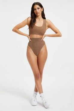 Brand new 🥰 GOOD AMERICAN TERRY SCOOP BRALETTE | PUTTY001 ❤️ 23 GOOD AMERICAN TERRY SCOOP BRALETTE | PUTTY001