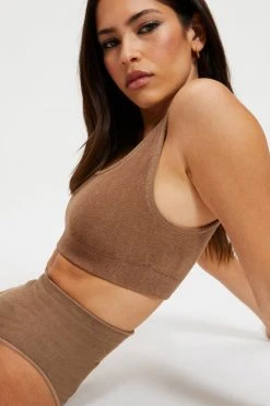 Brand new 🥰 GOOD AMERICAN TERRY SCOOP BRALETTE | PUTTY001 ❤️ 27 GOOD AMERICAN TERRY SCOOP BRALETTE | PUTTY001