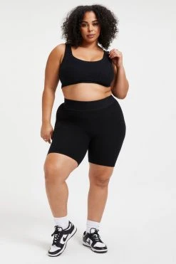 GOOD AMERICAN Bike Shorts TERRY BIKE SHORT | BLACK001