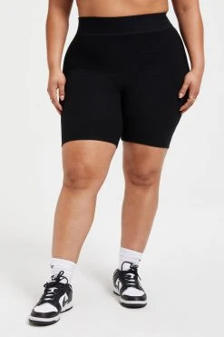 GOOD AMERICAN Bike Shorts TERRY BIKE SHORT | BLACK001