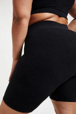 GOOD AMERICAN Bike Shorts TERRY BIKE SHORT | BLACK001