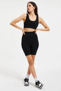 GOOD AMERICAN Bike Shorts TERRY BIKE SHORT | BLACK001