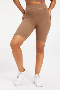 GOOD AMERICAN TERRY BIKE SHORT | PUTTY001 Bike Shorts