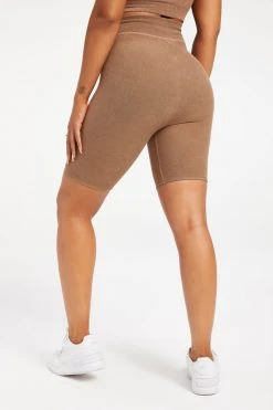 GOOD AMERICAN TERRY BIKE SHORT | PUTTY001 Bike Shorts