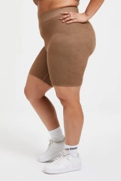 GOOD AMERICAN TERRY BIKE SHORT | PUTTY001 Bike Shorts