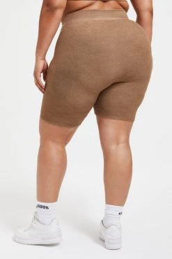 GOOD AMERICAN TERRY BIKE SHORT | PUTTY001 Bike Shorts