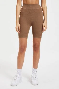 GOOD AMERICAN TERRY BIKE SHORT | PUTTY001 Bike Shorts