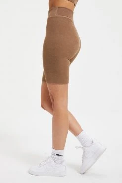 GOOD AMERICAN TERRY BIKE SHORT | PUTTY001 Bike Shorts