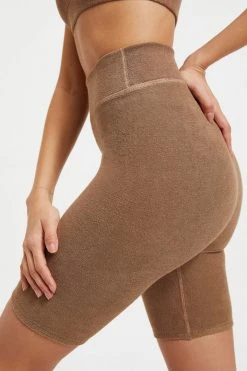 GOOD AMERICAN TERRY BIKE SHORT | PUTTY001 Bike Shorts