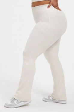 GOOD AMERICAN TERRY SLIM FLARE | BONE001