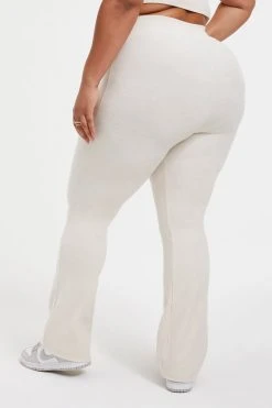 GOOD AMERICAN TERRY SLIM FLARE | BONE001