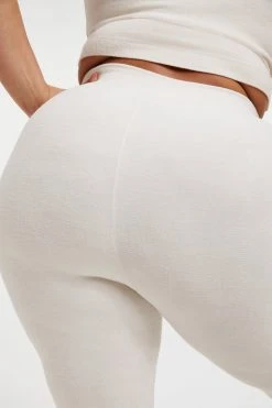 GOOD AMERICAN TERRY SLIM FLARE | BONE001