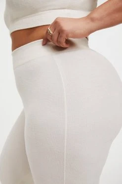 GOOD AMERICAN TERRY SLIM FLARE | BONE001